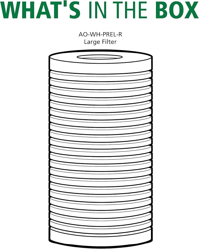 AO Smith 4.5"x10" 25 Micron Sediment Water Filter Replacement Cartridge - Image 2