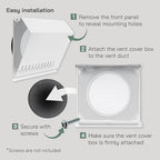 Vent Systems 8" Inch Air Supply Vent Cover - Image 4