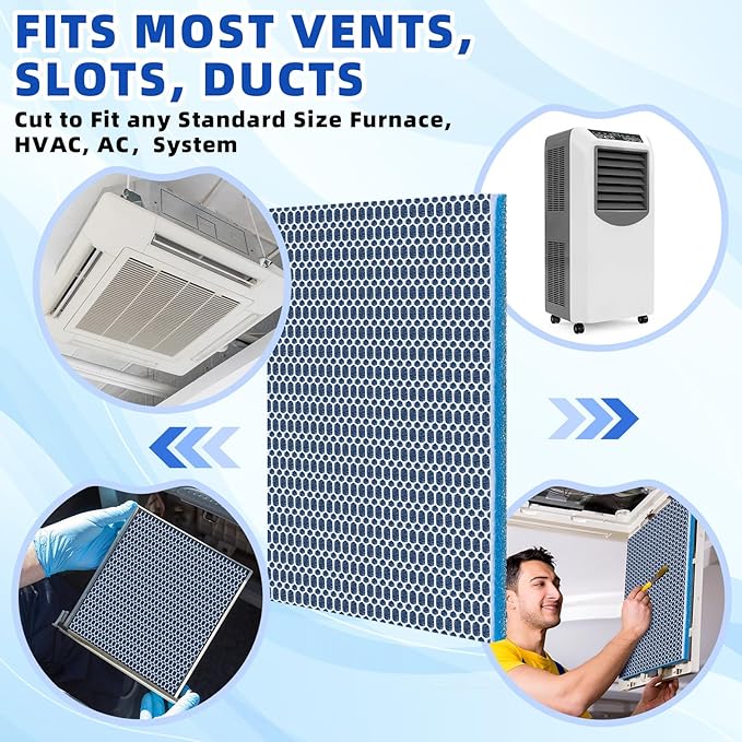2 Pieces 8D Washable Air Filter Reusable Replacement Air Filter 30 x 20 Inch - Image 4