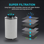 iPower 4" Air Carbon Filter for Inline Duct Fan, Intake and Exhaust Fans - Image 4