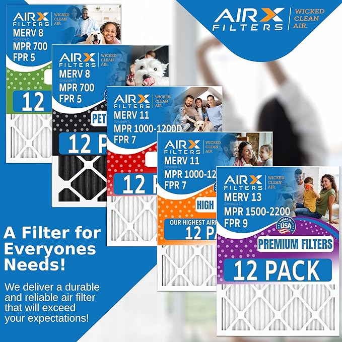 12x12x1 Air Filter MERV 13 Rating, 12 Pack of Furnace Filters Comparable to MPR - Image 5