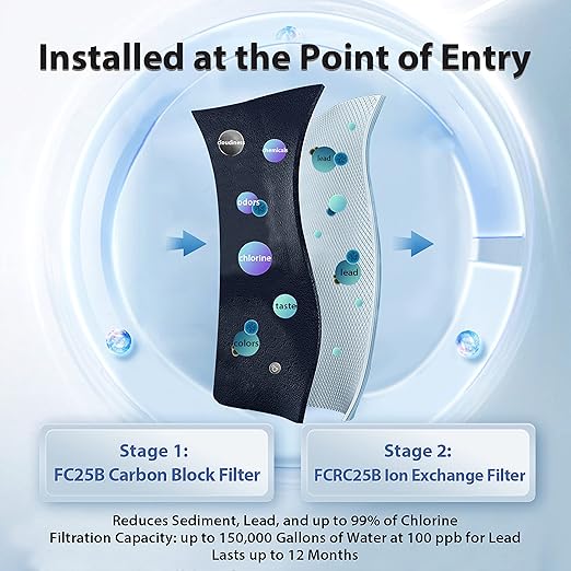iSpring WGB22B-PB 2-Stage Whole House Water Filter System - Image 3