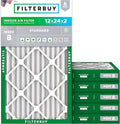 Filterbuy 12x24x2 Air Filter MERV 8 Essential Dust & Allergy Defense, by Filterbuy