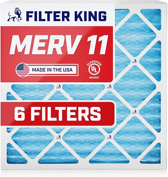 Filter King 19.25x21.25x1 Air Filter | 6-PACK | MERV 11 HVAC Pleated A/C by FilterKing