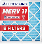 Filter King 21x22x1 Air Filter | 6-PACK | MERV 11 HVAC Pleated A/C Furnace by FilterKing
