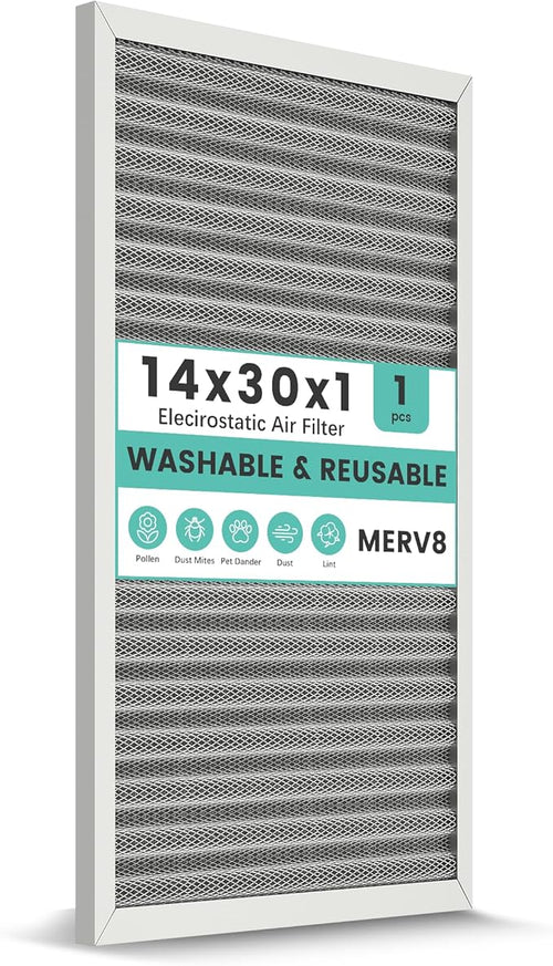 14x30x1 HVAC Furnace Air Filter, Washable Electrostatic Furnace Filter by KEYINGXUAN