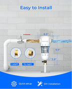 Waterdrop Spin Down Sediment Filter, Reusable Whole House Water Filter System - Image 6
