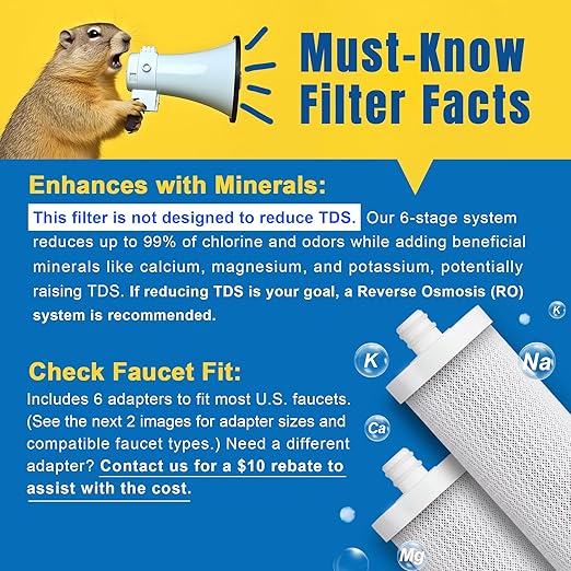LCF Upgrade Countertop Water Filter,   Enhanced 6-Stage - Image 2
