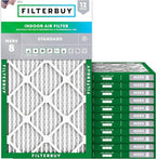Filterbuy 10x18x1 Air Filter MERV 8 Essential Dust & Allergy Defense, by Filterbuy