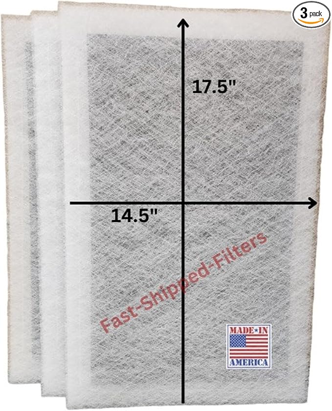 Fast-Shipped-Filters 3 Pack 16x20 Replacement Filter Pads Compatible by Unknown