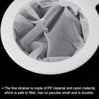 PATIKIL 9"x6" Food Filter Strainer, 200 Mesh, Polypropylene, 235 x 145 mm / 9.3 - Image 4