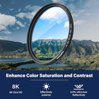 Walking Way 52mm Circular Polarizing Filter Ultra-Slim MC CPL Filter Optical - Image 5