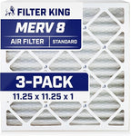 Filter King 11.25x11.25x1 Air Filter | 3-PACK | MERV 8 HVAC Pleated A/C Furnace by FilterKing