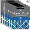Nordic Pure 16x16x1 Pleated Air Filters MERV 7 Plus Carbon 6 Pack by NordicPure