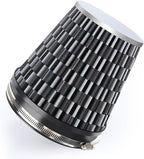 6" 152mm Cold Air Intake Filter Clamp-On Replacement High Flow Inlet Air Filter by DrivewithConfidence