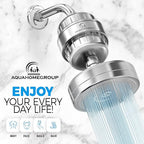 AquaHomeGroup Luxury Filtered Shower Head 2 Cartridges Vitamin C+E+A + 5 Shower - Image 4