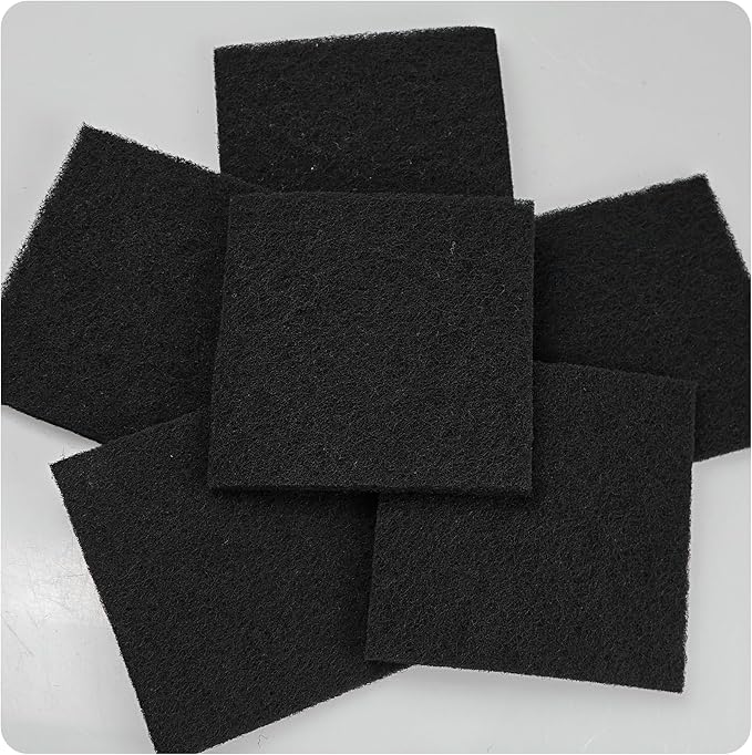 12PCS 5” Square Compost Bin Charcoal Filters, 0.4” Thick Activated Carbon - Image 5