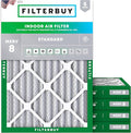 Filterbuy 17x22x2 Air Filter MERV 8 Essential Dust & Allergy Defense, by Filterbuy