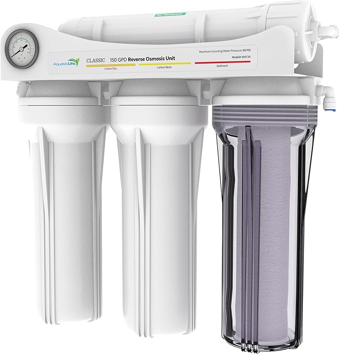 Aquatic Life 4-Stage Hydroponic Reverse Osmosis Water Filter System RO by AQUATICLIFE