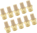 10 Pack 1/4" Male Thread Pneumatic Brass Exhaust Muffler Filter Air Pneumatic - Image 5