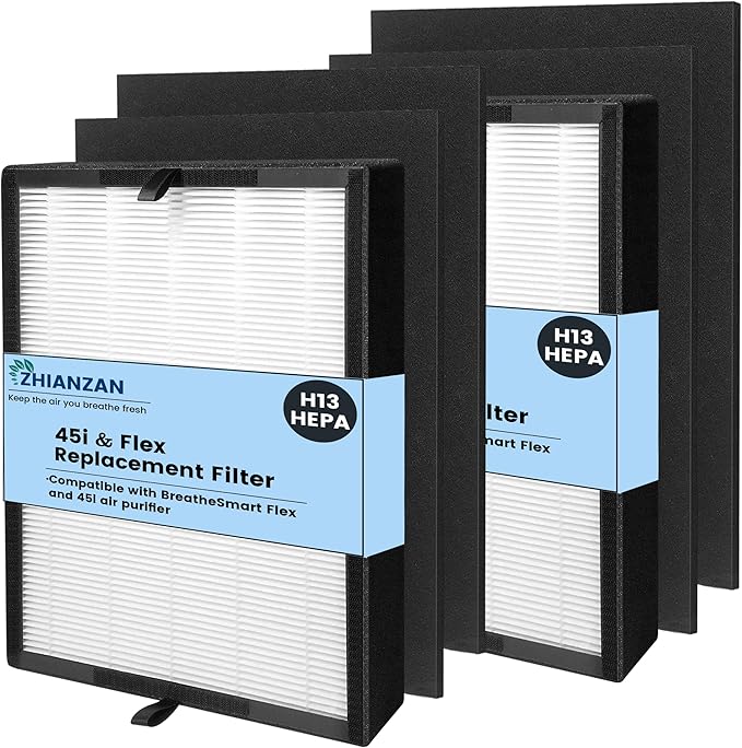 2 Pack True HEPA 45i Replacement Filter, Compatible by ZHIANZAN