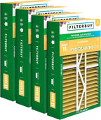 Filterbuy 16x25x5 Air Filter MERV 11 Superior Pet & Allergy Defense, Pleated by Filterbuy
