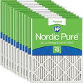 Nordic Pure 16x20x1 Pleated MERV 13 Air Filters 12 Pack by NordicPure