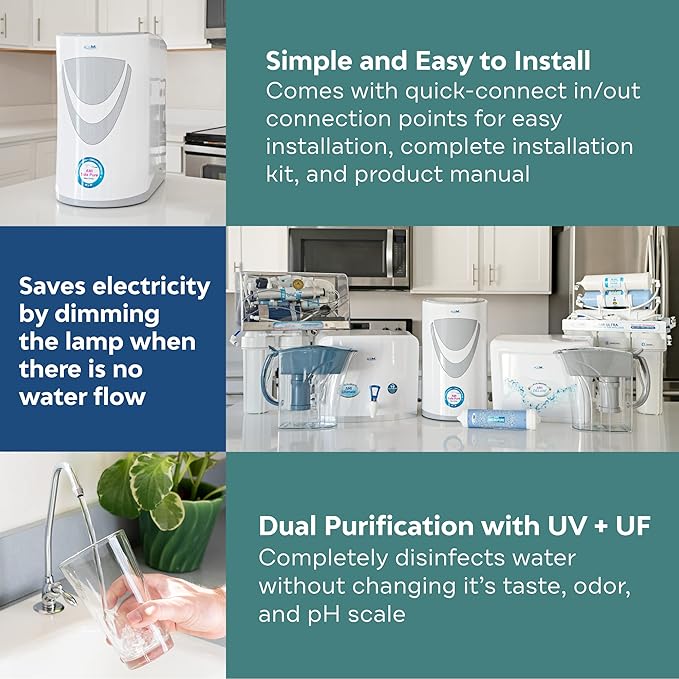 AMI Sola Pure, Under-The-Counter UV Water Purifier, Water Filter - Image 4