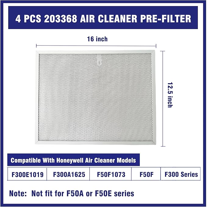 4 Pcs 203368 Air Pre Filter 16'' x 12.5'' Compatible - Image 2