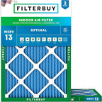 Filterbuy 18x25x1 Air Filter MERV 13 Optimal Smoke & Allergy Defense, by Filterbuy