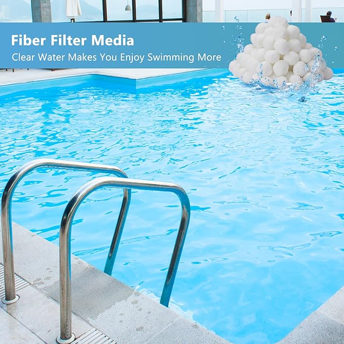 1.54 lbs Pool Filter Balls for Sand Filter Pump, Dry Filter Sand Balls - Image 8