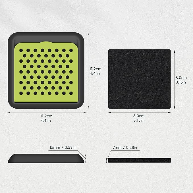 EKO Activated Charcoal Odor Filter Kit – 2-Pack Strong Odor Absorber and - Image 3