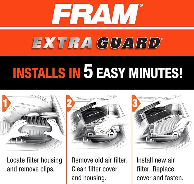 FRAM Extra Guard Rectangular Panel Engine Air Filter Replacement, Easy Install - Image 6