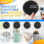 KEEPOW 10 Pack 6.75" Compost Bin Filter Replacement - Image 2