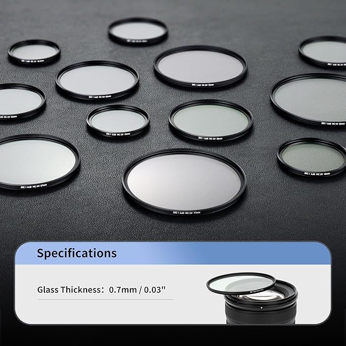 JJC 405mm Ultra Low Reflectivity UV Lens Protection Filter - Image 6