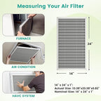 12x24x1 HVAC Furnace Air Filter, Washable Electrostatic Furnace Filter - Image 3