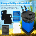 10PCS Replacement Filter Kit for Cascade 700/1000 CCF2UL/CCF3UL Aquarium Floss - Image 2