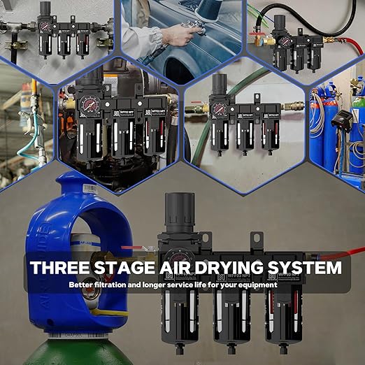 NEWPO 1/2" 3 Stage Air Drying System, Air Dryer - Image 9