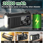Gifts for Men Husband Dad Valentines Day, Emergency Hand Crank NOAA Weather - Image 4