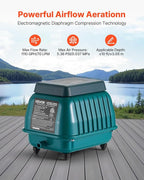VEVOR Linear Air Pump 1110 GPH | Pond Aerator & Septic Tank Pump - Image 2