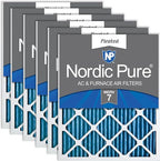 Nordic Pure 24x24x1 Pleated MERV 7 Air Filters 6 Pack by NordicPure