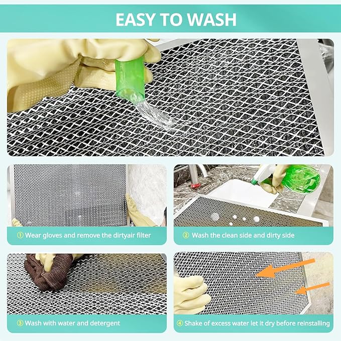 14x30x1 Electrostatic Air Filter, Washable & Reusable Aluminum AC/HVAC Furnace - Image 6
