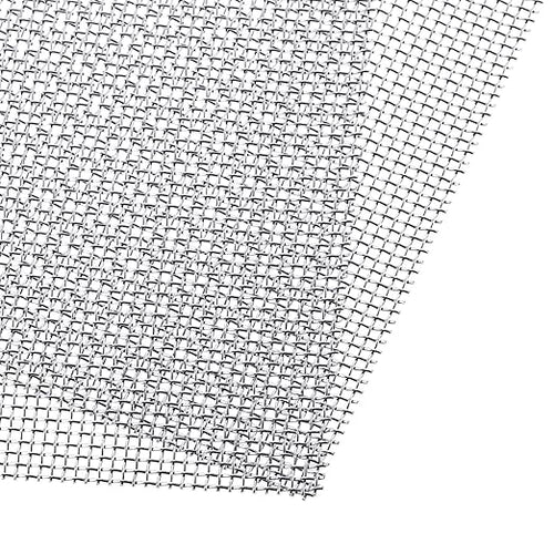 2 Pack 304 Stainless Steel Wire Mesh Screen 20 Mesh 11.8 x 11.8 Inch Metal by SATINIOR