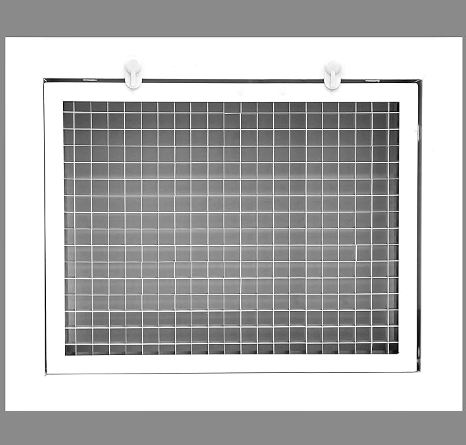 HVAC Premium 10" x 6" Cube Core Eggcrate Return Air Filter Grille by HVACPremium