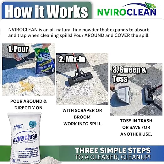 2-N-1 Water-Filtering | Super Absorbent & Encapsulant Spill Cleanup up to 216lbs - Image 7