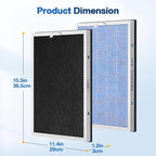 4 PACK MSA3/MSA3S HEPA Replacement Filter Compatible - Image 5