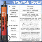 Emergency Water Filter Straw, Personal Survival Water Filtration System - Image 4