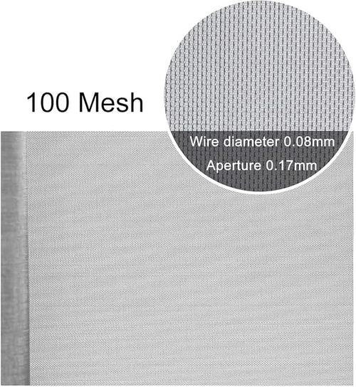 304 Stainless Steel Woven Wire Mesh, 100 Mesh Filter Screen, Heat-Resistant - Image 2