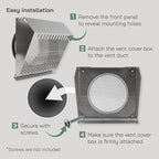 Vent Systems 8" Inch Exhaust Vent Cover - Image 4