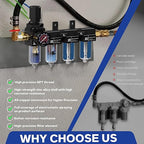 NEWPO 1/4'' NPT 4 Stage Air Drying System, Air Dryer - Image 7